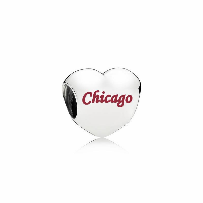 Pandora Chicago Heart Charm Sale NZ, Sterling Silver (679831-JUP)